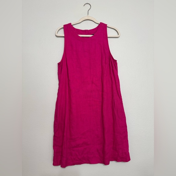 J Crew Maxine Sleeveless Button Back Dress in Pink - Picture 2 of 9